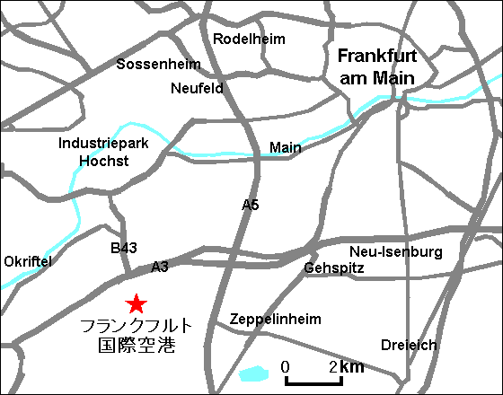 フランクフルト空港地図