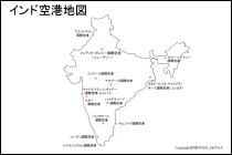 インド空港地図