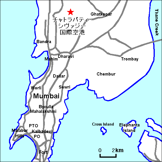 チャトラパティ・シヴァジー空港地図 チャトラパティ・シヴァジー空港地図