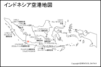 インドネシア空港地図