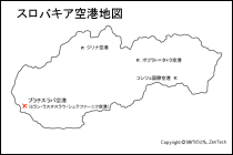 スロバキア空港地図