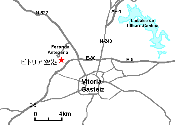 ビトリア空港地図 ビトリア空港地図