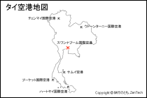 タイ空港地図