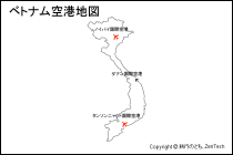 ベトナム空港地図