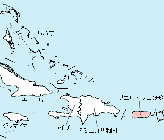 プエルトリコ白地図
