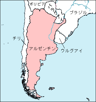 アルゼンチン白地図
