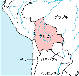 ボリビア白地図