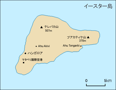 イースター島 地図 イースター島 地図