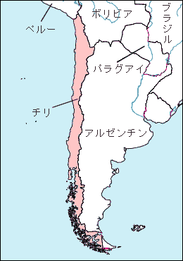 チリ白地図