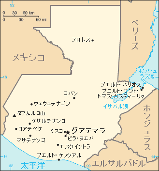 グアテマラ地図