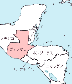 グアテマラ白地図