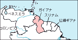 ガイアナ白地図