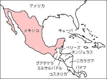 中米地図