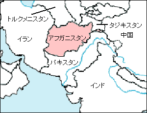 アフガニスタン白地図