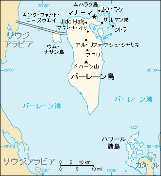 バーレーン地図