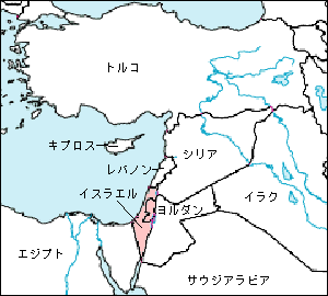 イスラエル白地図