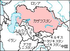カザフスタン白地図