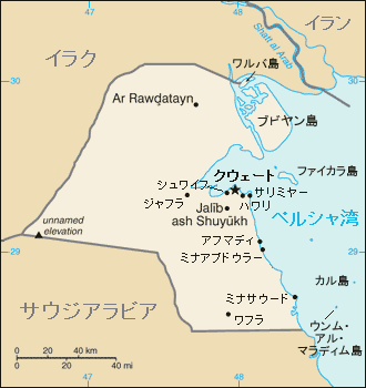 クウェート地図