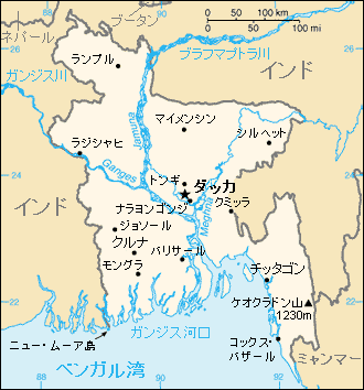 バングラデシュ地図
