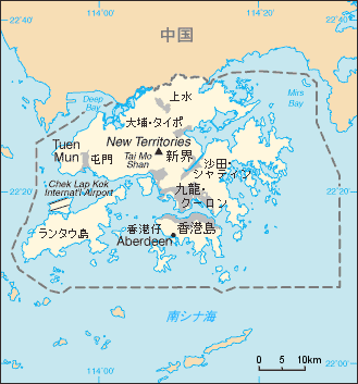 香港地図