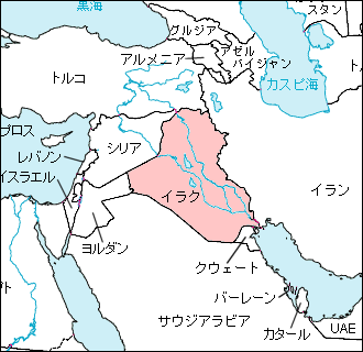 イラク白地図
