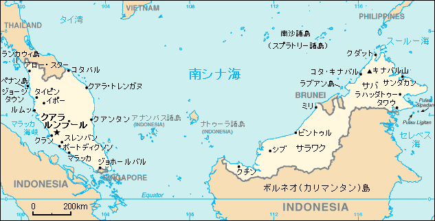 マレーシア地図 旅行のとも Zentech