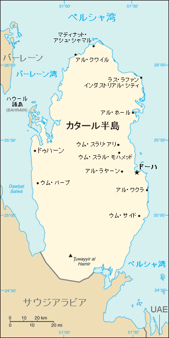 カタール地図