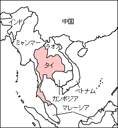 タイ白地図