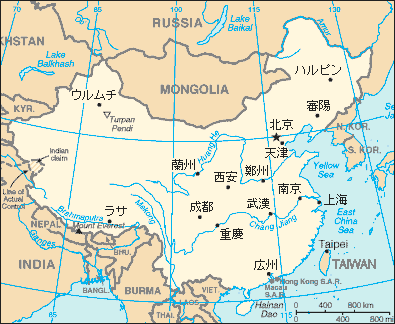 中国地図