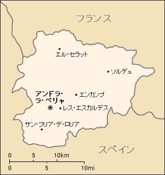 アンドラ地図