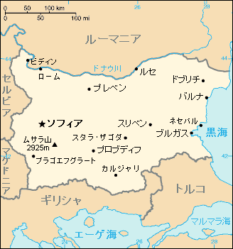 ブルガリア地図