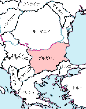 ブルガリア白地図