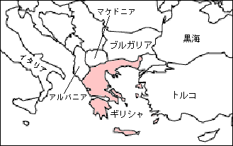 ギリシャ白地図