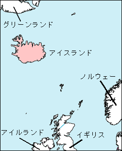 アイスランド白地図