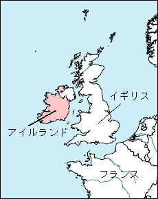 アイルランド白地図