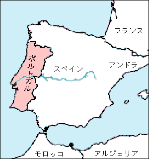 ポルトガル白地図