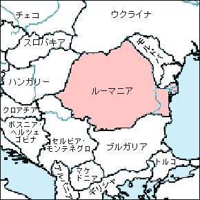 ルーマニア白地図