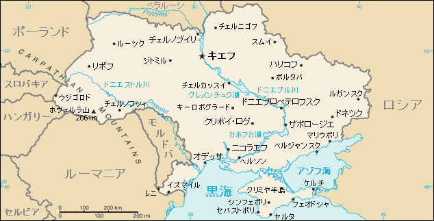 ウクライナ地図