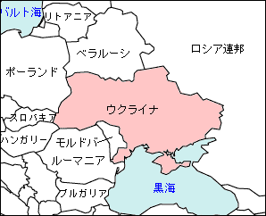 ウクライナ白地図