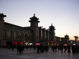 北京火車站 駅舎　夕暮れ