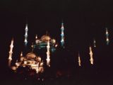 イスタンブール ブルーモスク　夜景