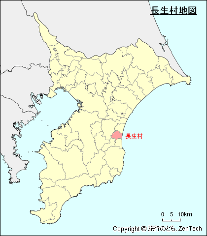 千葉県長生村地図