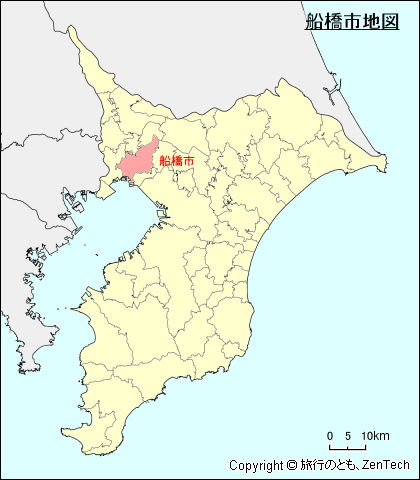 千葉県船橋市地図