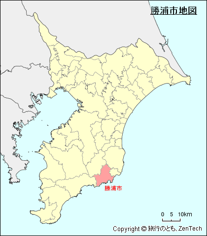 千葉県勝浦市地図