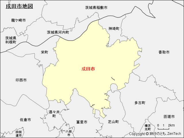 成田市地図