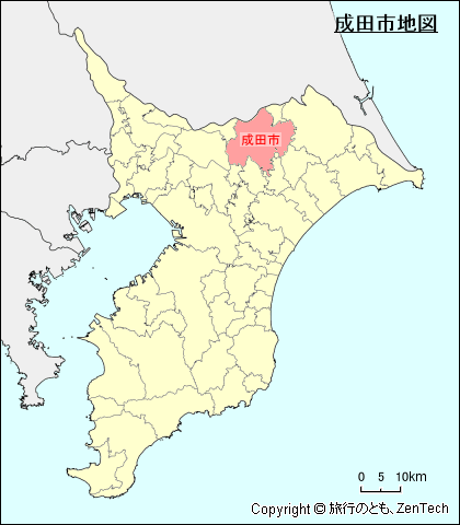 千葉県成田市地図