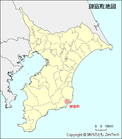 千葉県御宿町地図