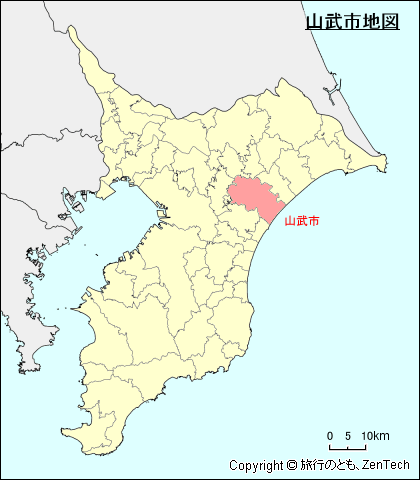 千葉県山武市地図