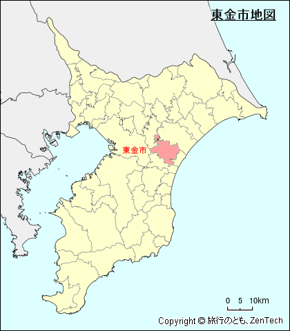 千葉県東金市地図
