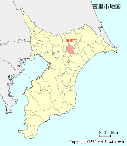 千葉県富里市地図